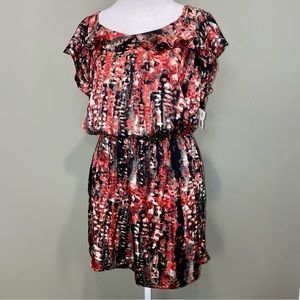 NWT Collective Concepts satin blouson mini dress - Size L